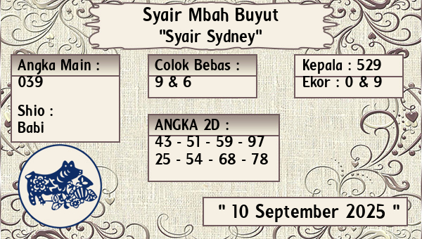 Syair Mbah Buyut - Syair Sydney