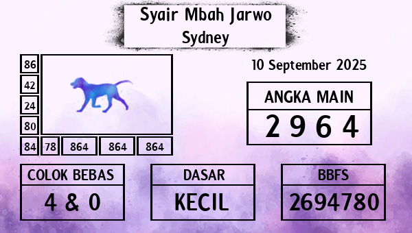 Syair Mbah Jarwo - Sydney
