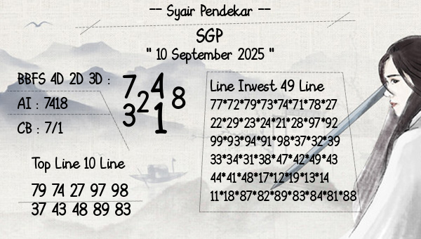 Syair Pendekar - SGP